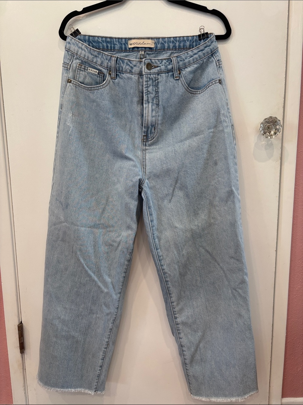 Light Wash High-Rise wide leg Jeans - Picture 1 of 4